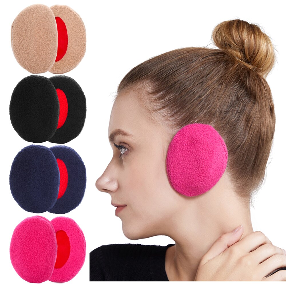 Adulte femmes homme hiver oreillettes sans bande chauffe-oreilles cache-oreilles couverture d'oreille polaire cache-oreilles: Set5-M