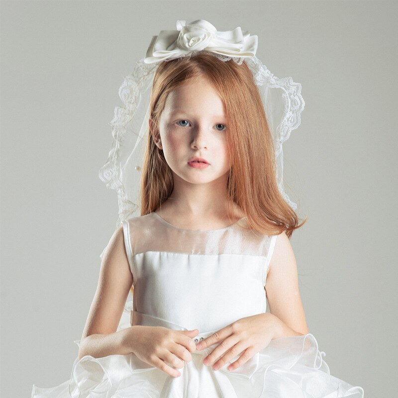 Arrivals Girls Holy First Communion Veils White Ivory Flower Girl Veils for Wedding Birthday Party