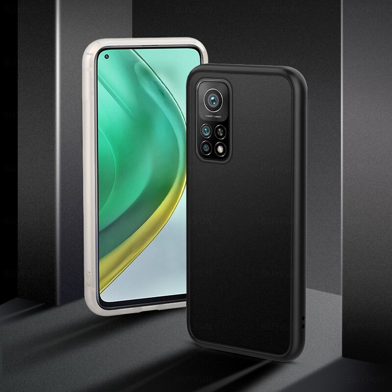 Przezroczyste matowe pokrowce na telefony dla xiaomi mi10t xiaomi xiaomi mi 10 t 10 t t10 xiaomi10t pro case silikonowe odporne na wstrząsy coque fundas