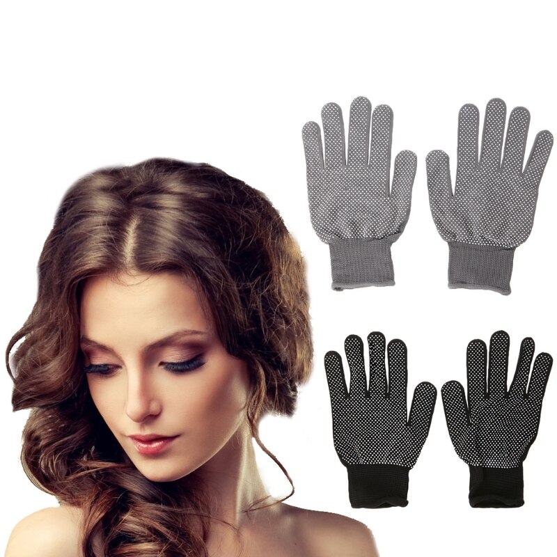 2pcs Heat Resistant Protective Glove Hair Styling For Curling Straight Flat Iron