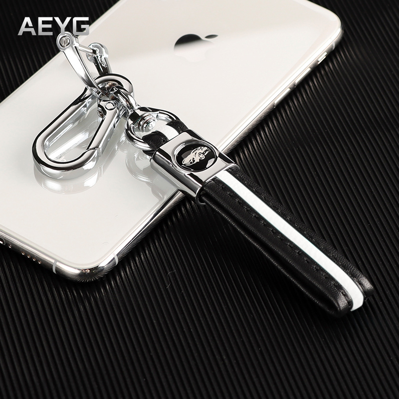 TPU Leather Car Key Case Cover For Ford F-150 Mondeo Galaxy S-Max Explorer Ranger Focus 3 4 ST Mustang Edge Fiesta MK 3 MK4 MK5: Keychain white