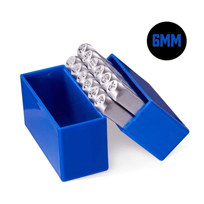 Constellations Theme Matte Diy Metal Stamp Punches 12pcs Set with Tool Case for Jewelry Leather Wood Stamping work Craft