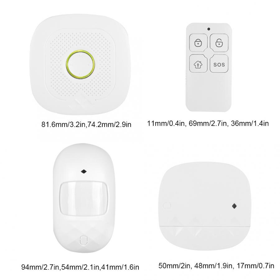 Smart WiFi Alarm Anti-Theft Security Burglar Alarm System for Alexa / Tuya EU 100-240V