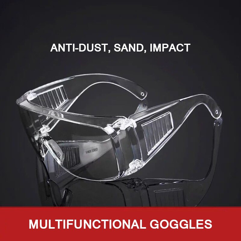 Protective Goggles Children Safety Transparent Goggles Splash-Proof Wind-Proof Antisand Dust Safety Goggles Eye Protection