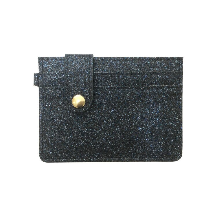 Funda universal para tarjetas de mujer y hombre, fina, con hebilla, para tarjetas, chica, rosa brillante: blue