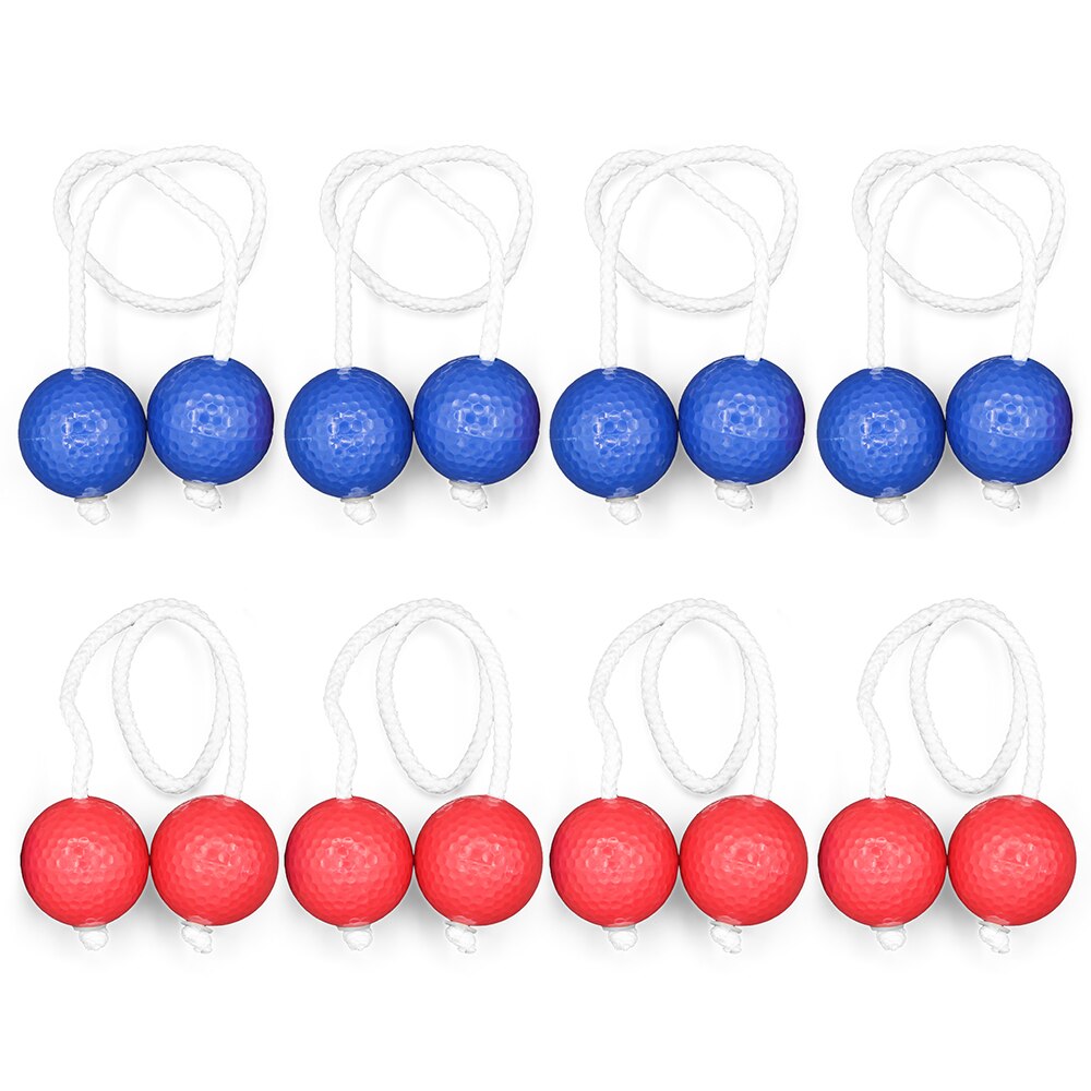 6 pièces/8 pièces échelle lancer balle balle de Golf Bolas dur Golf balles d'entraînement jeu de balle en plein air: 4pcs Red 4pcs Blue