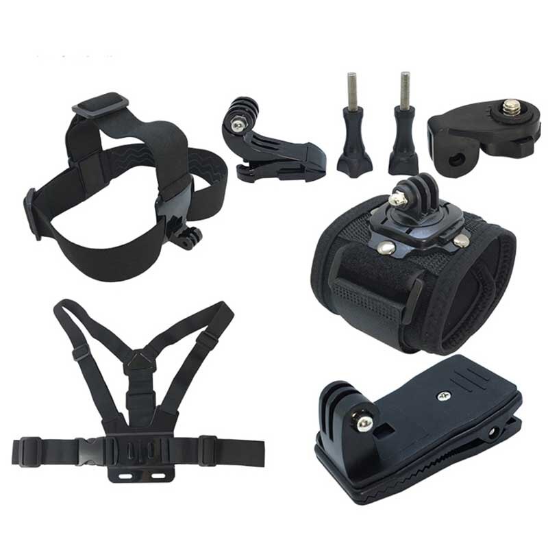 Juego de accesorios para cámara de acción, Kit para GoPro hero 8 7 6 5 Session SJCAM EKEN Xiaomi Yi 4k AKASO, accesorio de montaje con palo para trípode: TZ-E