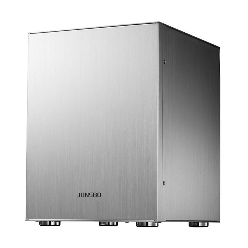 Jonsbo C2 Aluminium Computer Case Desktop Pc Chassis Voor Mini Itx Microatx Monteren Computer Accessoires: Zilver