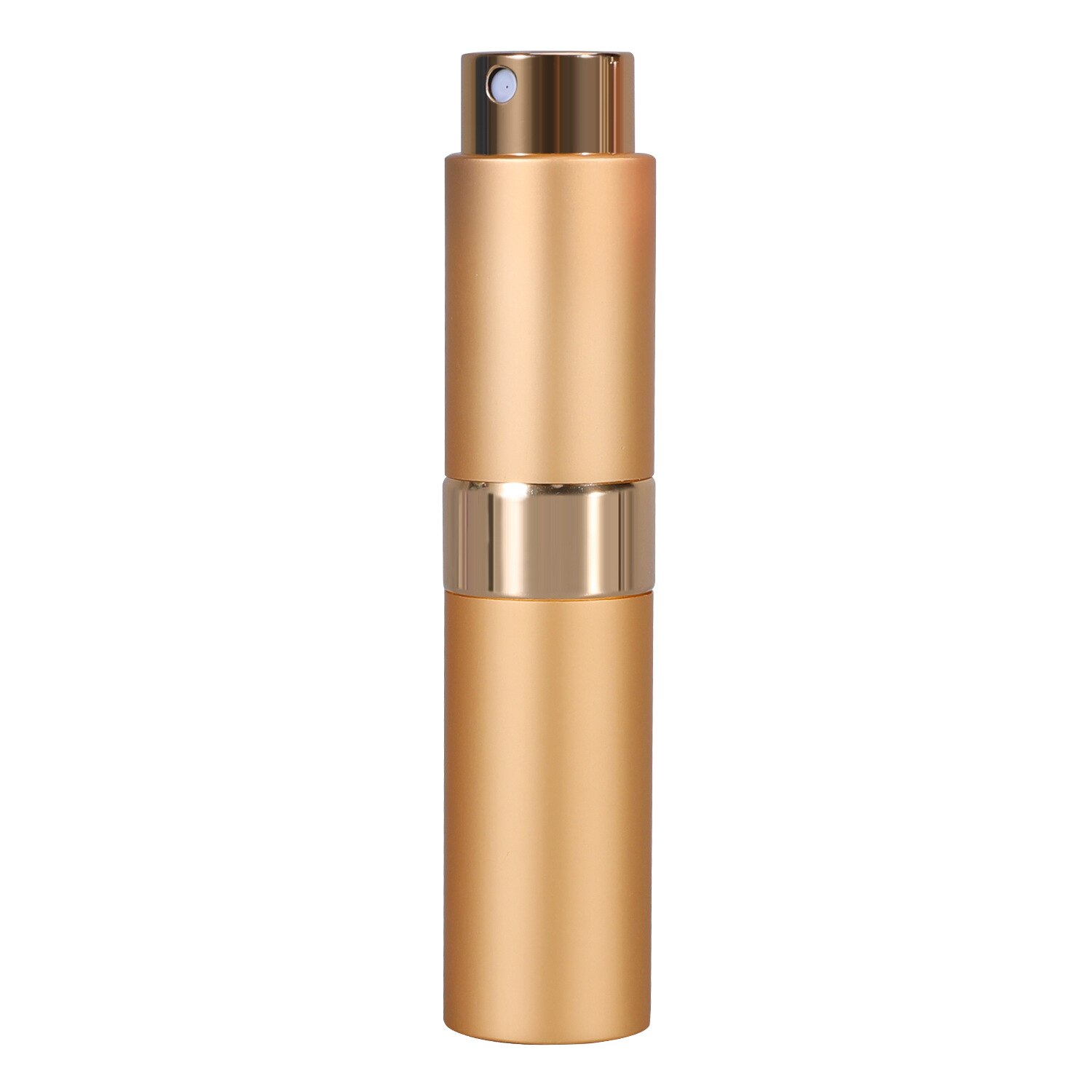 Botella de Perfume de aluminio anodizado de 8ml, dispensador portátil de maquillaje para viaje, Sub-embotellado, botella vacía, contenedores de cosméticos