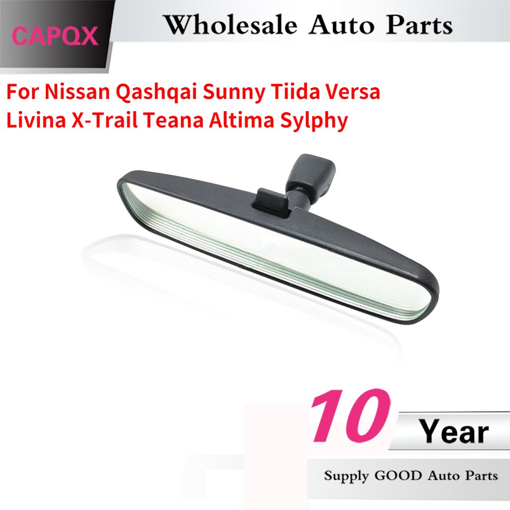 Capqx espelho interior para nissan qashqai ensolarado tiida versa livina x-trail teana altima sylphy espelho retrovisor interior