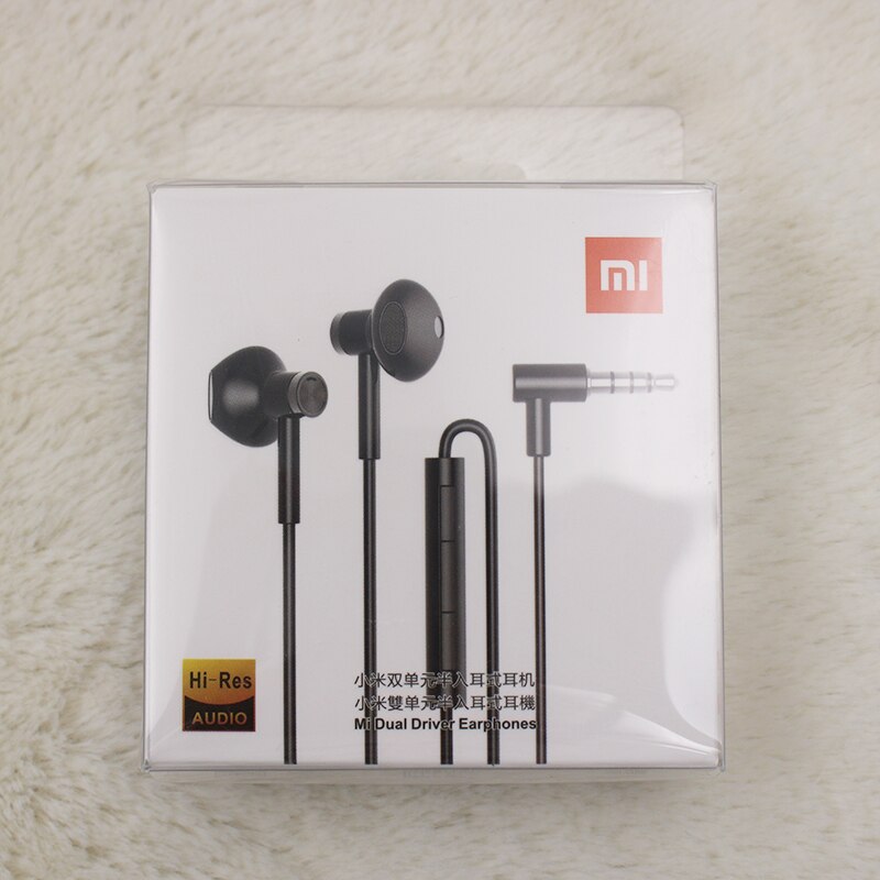 Originele Xiaomi 3.5Mm In-Ear Wired Hoofdtelefoon Bass Stereo Oordopjes Muziek Headset Met Microfoon Voor Mi 10T pro 9 8 Poco X3 X2: Black