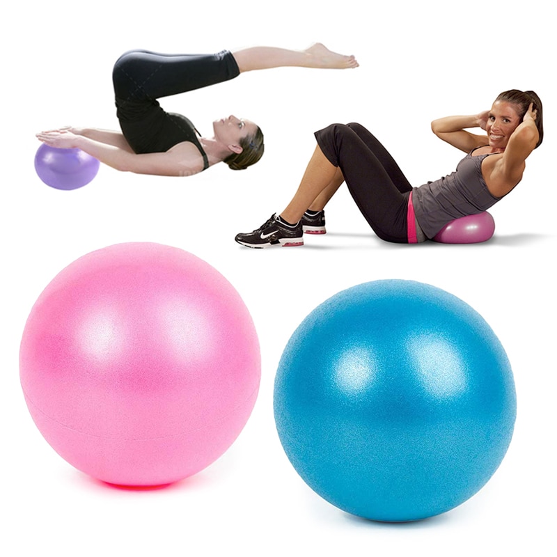 Casa pequeña de Color sólido Bola de Yoga puertos bolas de Yoga para gimnasia Pilates Equilibrio Fitball masaje entrenamiento ExerciseBall