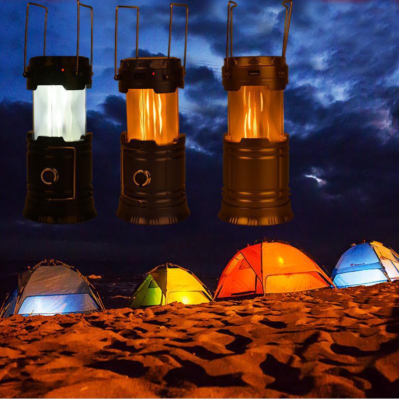 LED Solar Krachtige Zaklampen Draagbare Reizen Torch Oplaadbare Hand Lamp Camping Lantaarns Tent Noodverlichting