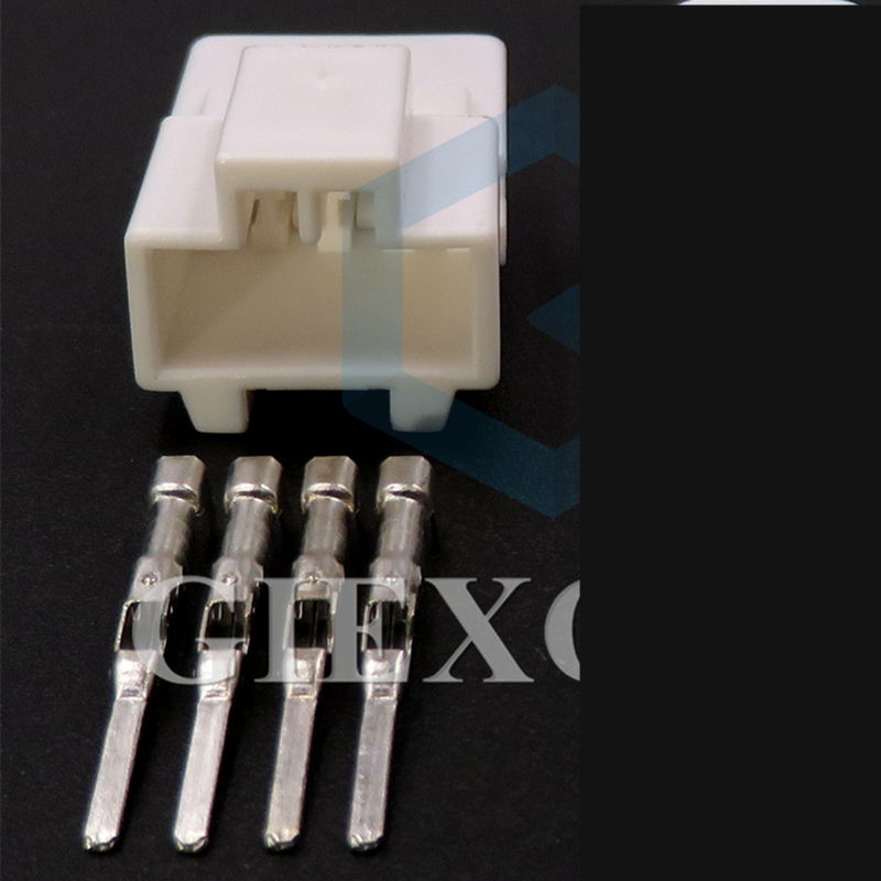 MG611275 Conjunto de 4 pines de CA, arnés de cables automotriz, Conector sin sellado con Terminal, enchufe de acoplamiento macho y hembra, MG621389, 2 juegos: Blanco