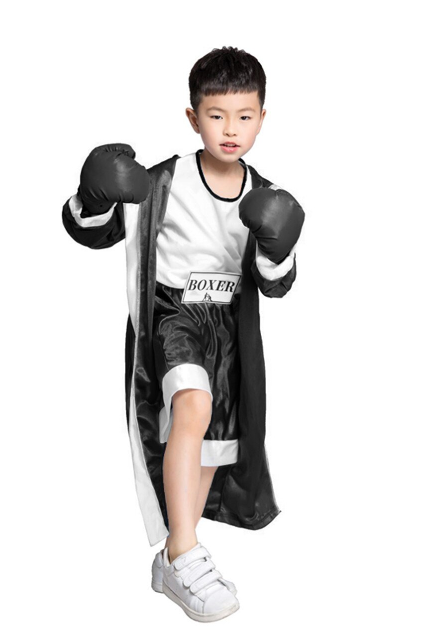 Rocky Film – Boxer pour enfants, déguisement Cosplay, tenue de carnaval, sm1901