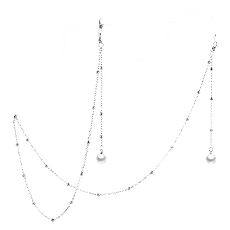 VKME – masque avec pendentif en perles pour femmes, chaînes de lunettes, lanière de cou, bijoux: KV10773-02