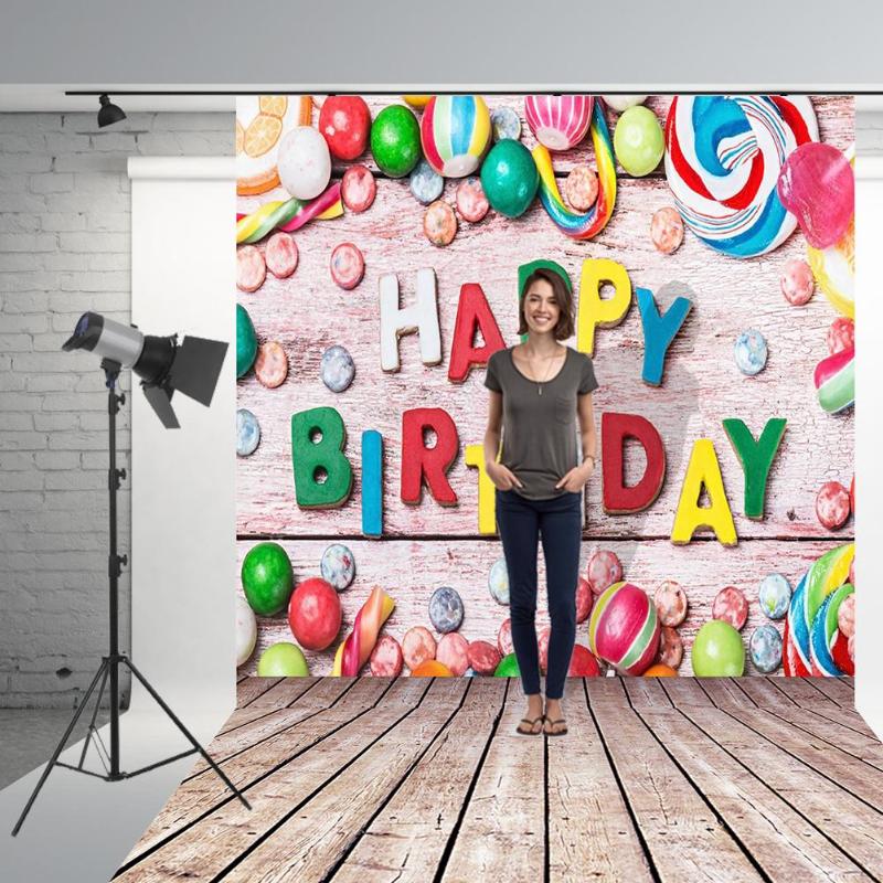 0.9 x 1.5m fødselsdag baggrund ikke-falmende kunst klud vægstudie baggrund fotografisk rekvisit hjem fest dekorativt tilbehør