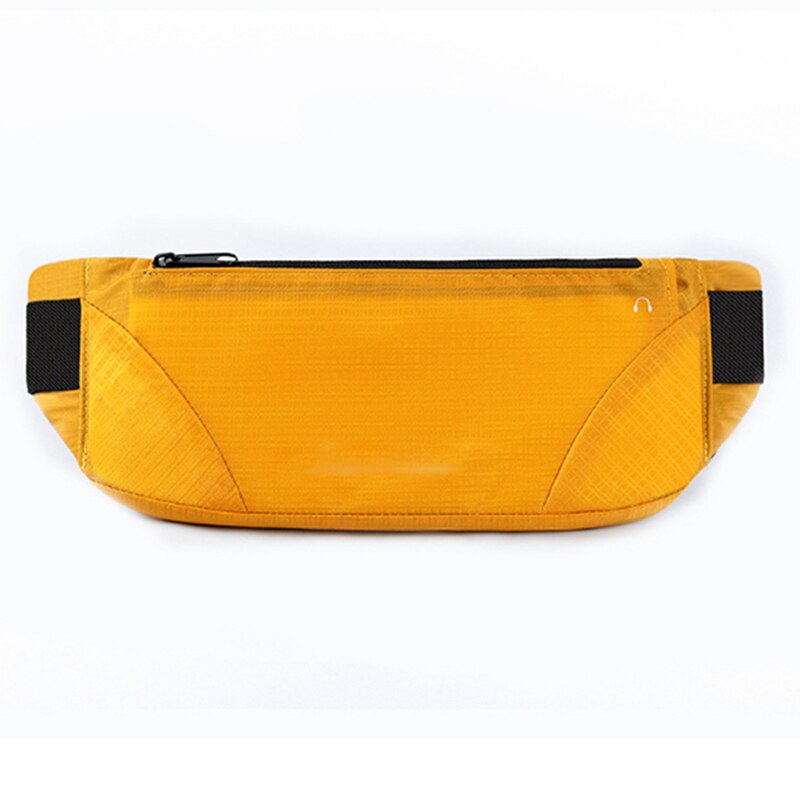 Kleurrijke Taille Tas Waterdicht Taille Bum Bag Running Jogging Belt Pouch Zip Fanny Pack Sport Runner Crossbody Tassen Mannen En vrouwen: Yellow