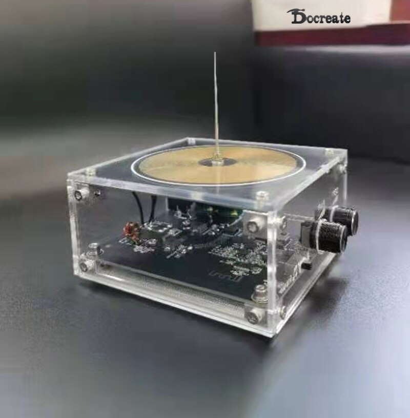 Newest 10CM Flat-panel Bluetooth Music Tesla Coil High Frequency and High Voltage Pulse Test Apparatus