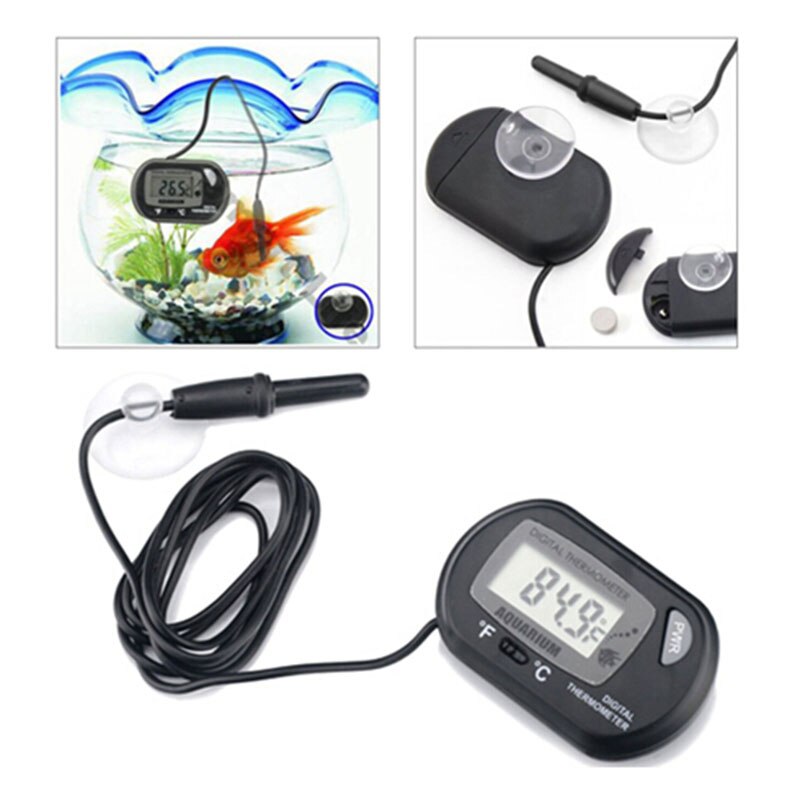 Digital LCD Fish Tank Aquarium Marine Water Terrarium Thermometer