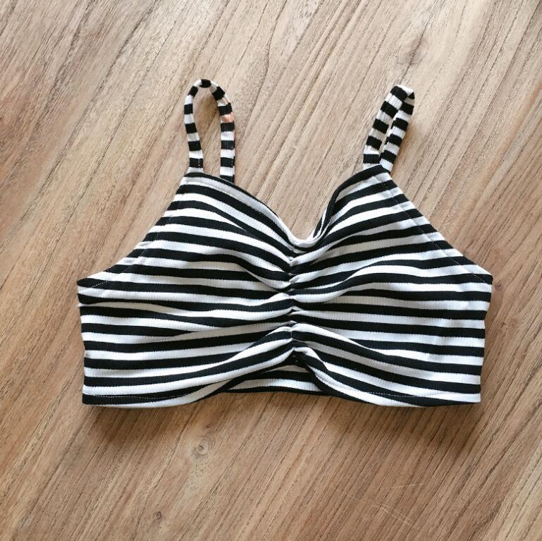 Meisjes gestreept t-shirt herfst katoen lange mouw meisjes top 2-7 jaar  qv96: Default Title