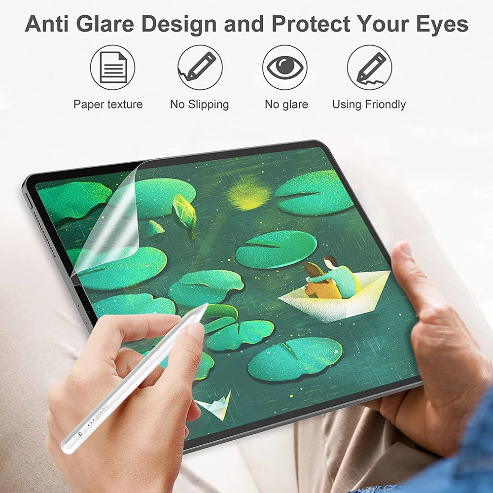 Papiergevoel Screenprotector Film Matte PET-schilderij Schrijven voor iPad Pro 11 12,9 inch Air 3 4 5 7e 8e 9e 10e Gen 9,7 10,2 10,9
