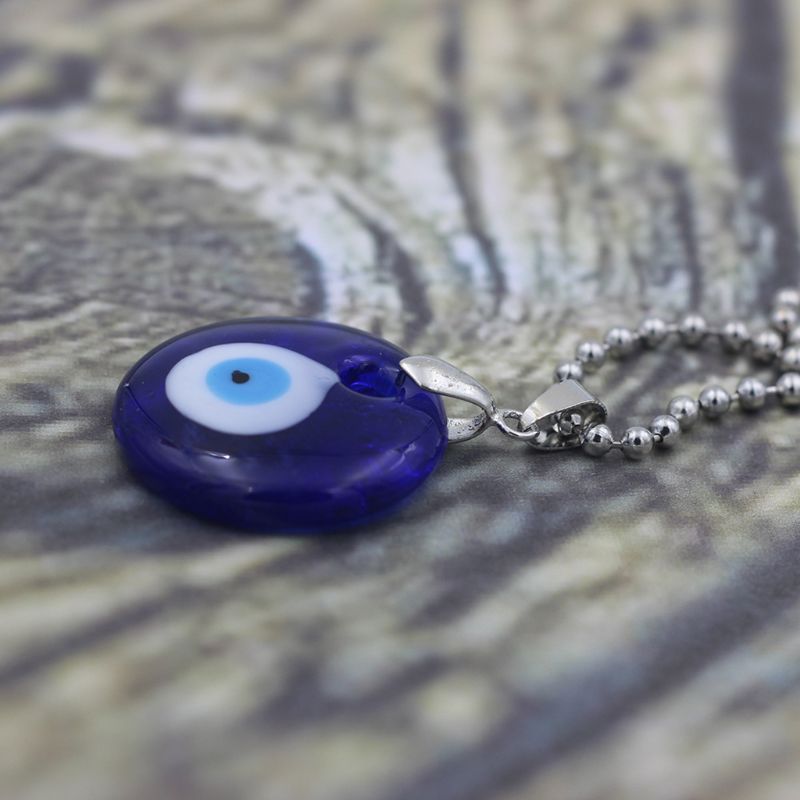 Turkish Evil Protection Amulet Eye Protection Necklace Blue Eyes Glass Lucky Charm Pendant Necklace Unisex Jewelry