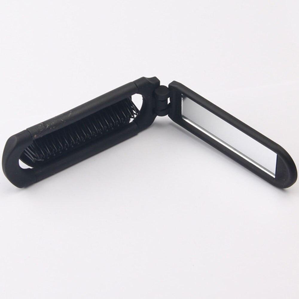 Peigne à cheveux de voyage , Portable et pliable, avec miroir, format de poche Compact, portefeuille, outils de coiffure