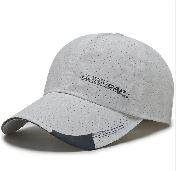 Zonnehoed  gs008 outdoor snel drogende sportpet ademende hardlooppet voor bergbeklimmen heren dames uv-bescherming zonnekap: Wit