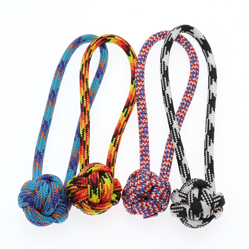 Hand Gevlochten Paracord Knopen Diy Sleutelhanger Camping Survival Gereedschap