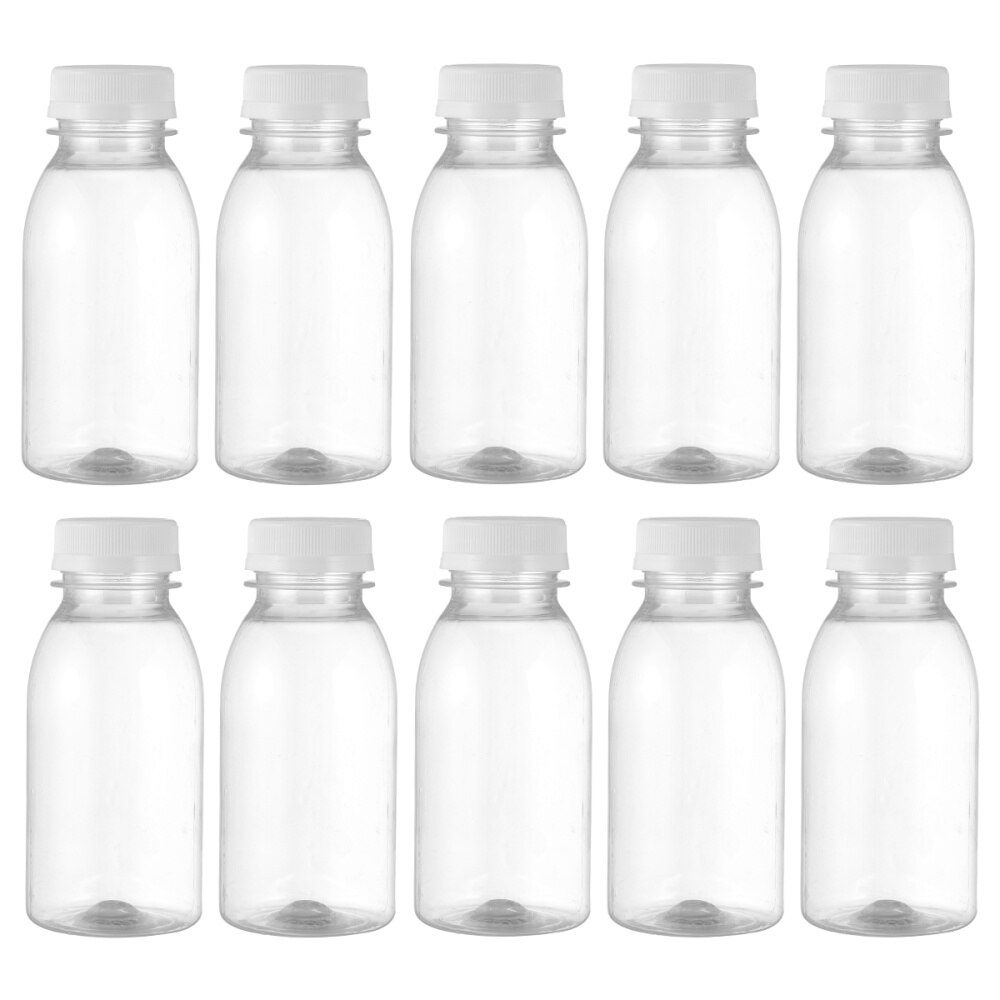 10Pcs Flessen 250Ml Transparante Water Drank Fles (Transparant)
