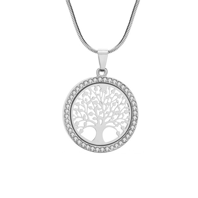 Tree of Life Necklace Gold: Silver