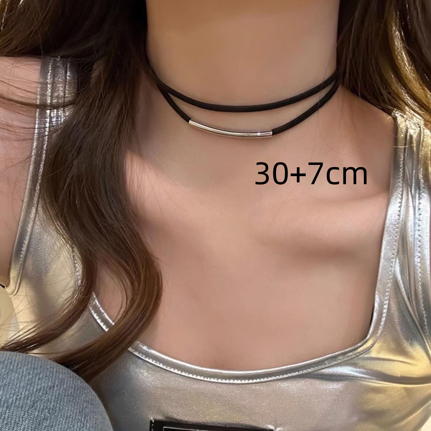 Gargantilla de terciopelo, Collar gótico Vintage con cadena para el cuello, Gargantilla negra para niña y mujer, joyería de en el cuello, accesorios