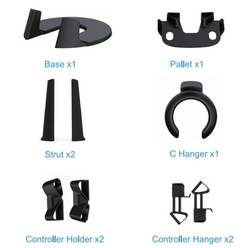 Vr-headset-ständer, halterung für headset und controller, montagestation für oculus rift/s headset und touch-controller  t84d