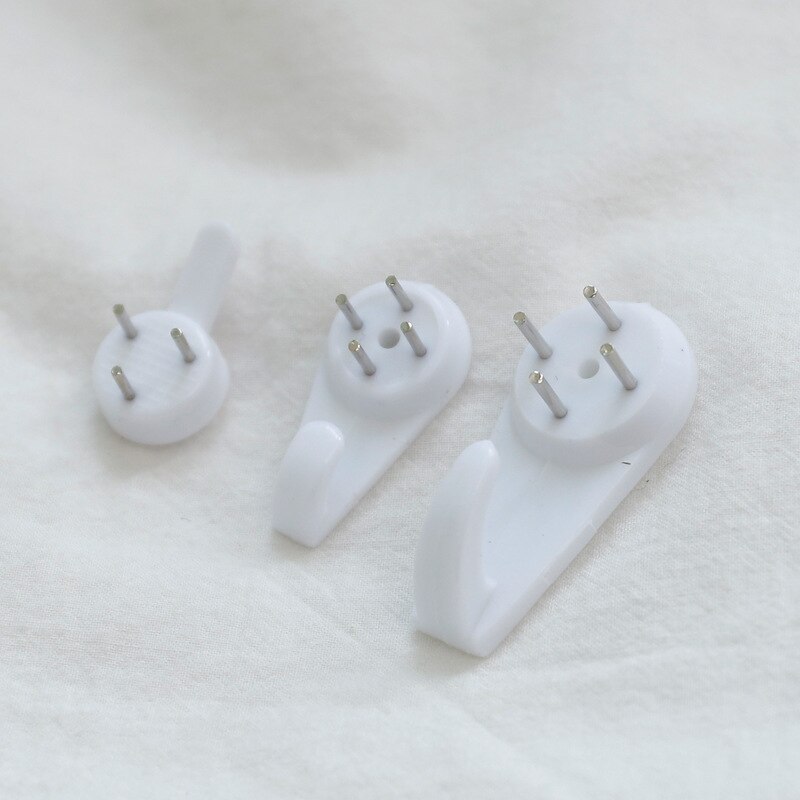 10 pçs decoração de parede instalação ganchos sem costura prego cozinha sala estar quarto casa diariamente pendurado parede gancho invisível branco