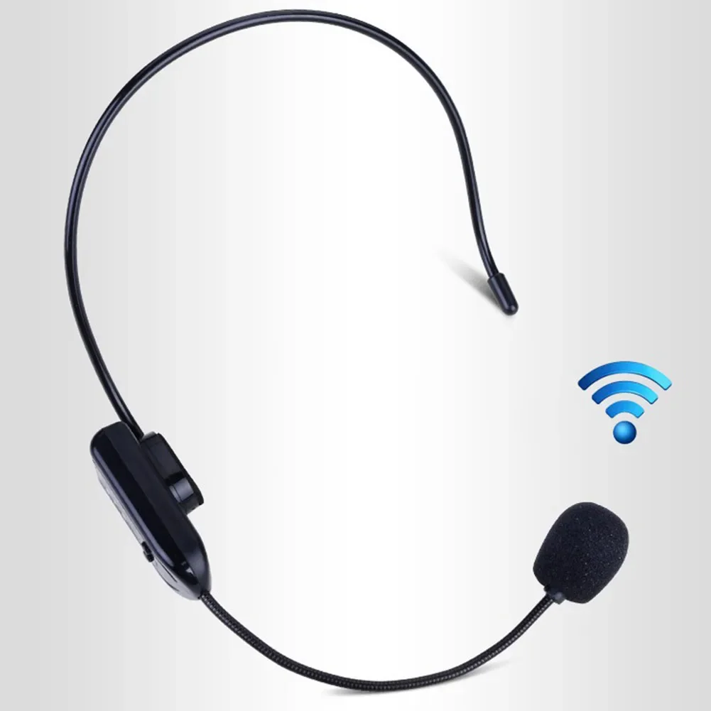 FM Wireless Microphone Headset Megaphone Radio Mic For Loudspeaker For Teaching Head Mounted Handheld 2-in-1 Wireless Microphone: Default Title