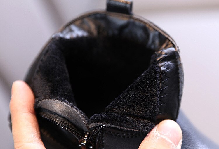 Martin kinder herfst winter enkel leren laarzen kinderen winterschoenen voor babymeisjes sportschoenen warme laarzen 1 2 3 4 5 6