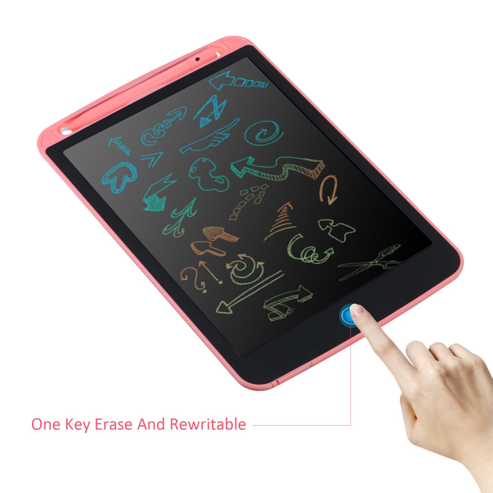 10-Inch LCD Writing Tablet - Reusable Electronic Drawing Board with Stylus Pen