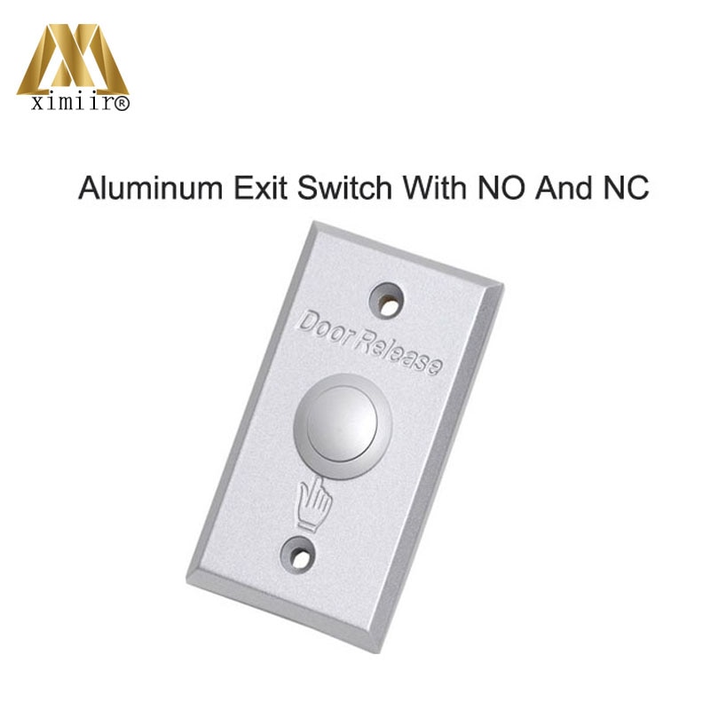Aluminum door exit release push button switch for access control aluminum exit button X07N with NO/NC/COM