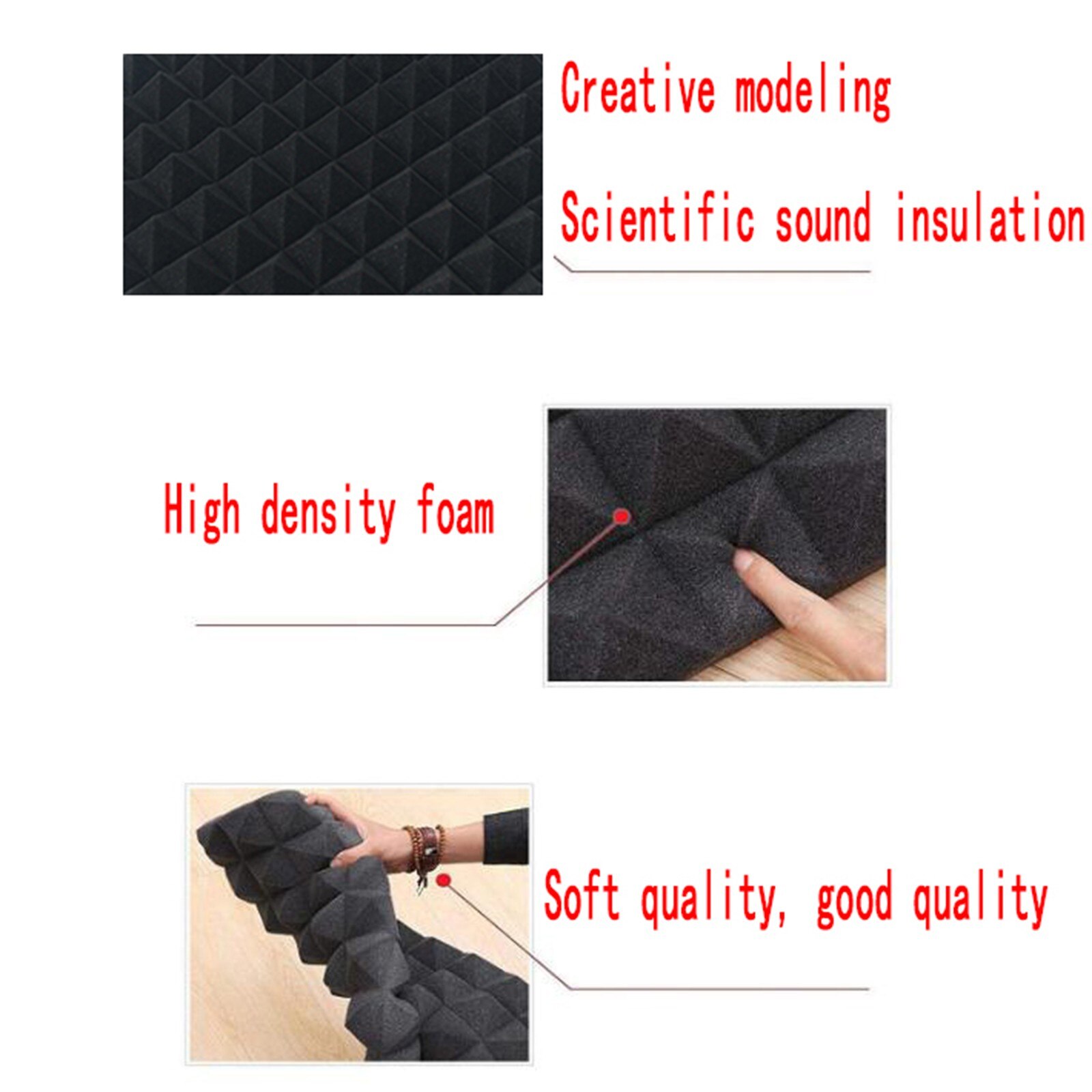 Home Scene Layout, Sound-absorbing Foam Wall, Indoor Sound-absorbing Cotton Retardant Sound Insulation Cotton Sound Absorbing