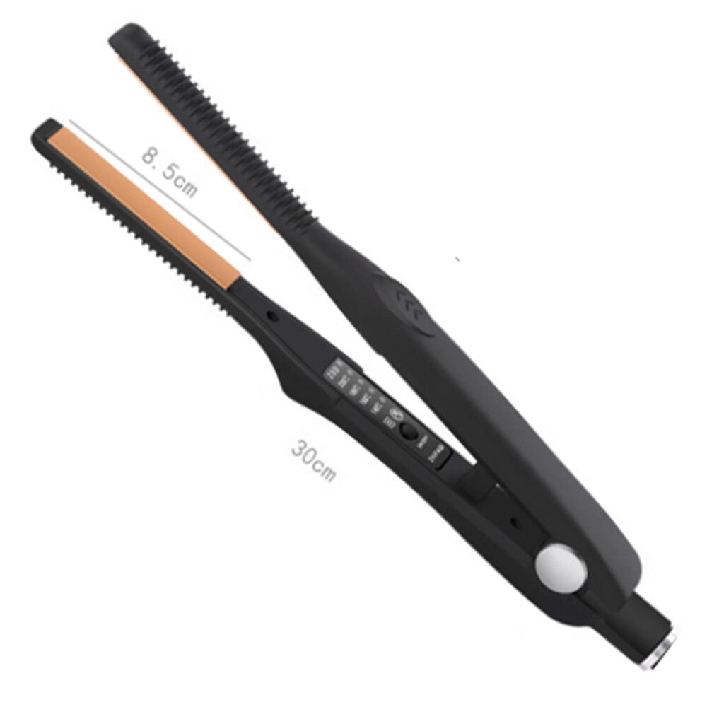 Flat Iron Hair Straighting Ceramic Titanium Small Short Straightener Curling Iron Hair Cut Straighten Iron Infrared Heated Plate