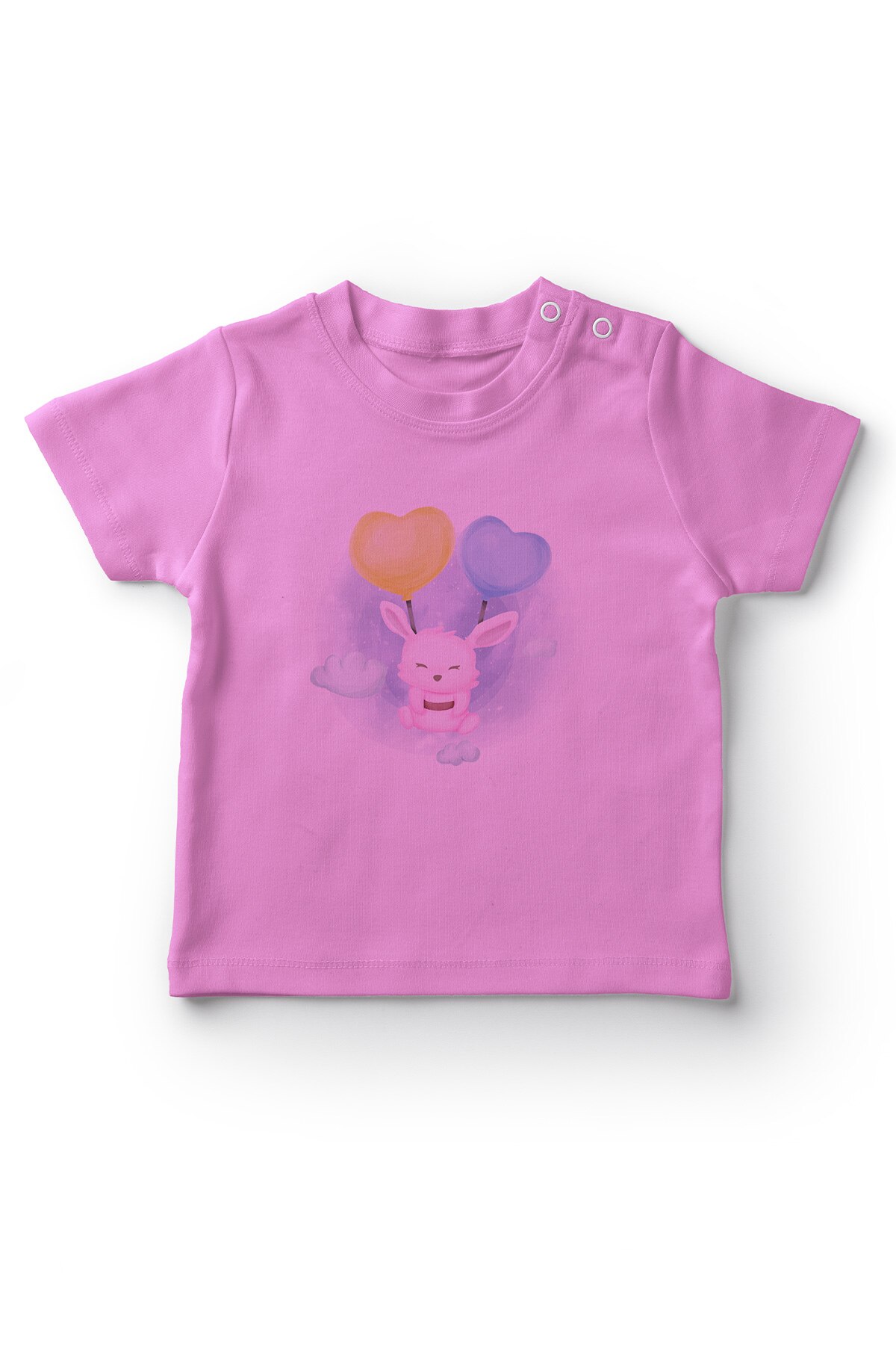 Angemiel Baby Sweet Rabbit Girls Baby T-Shirt Pink