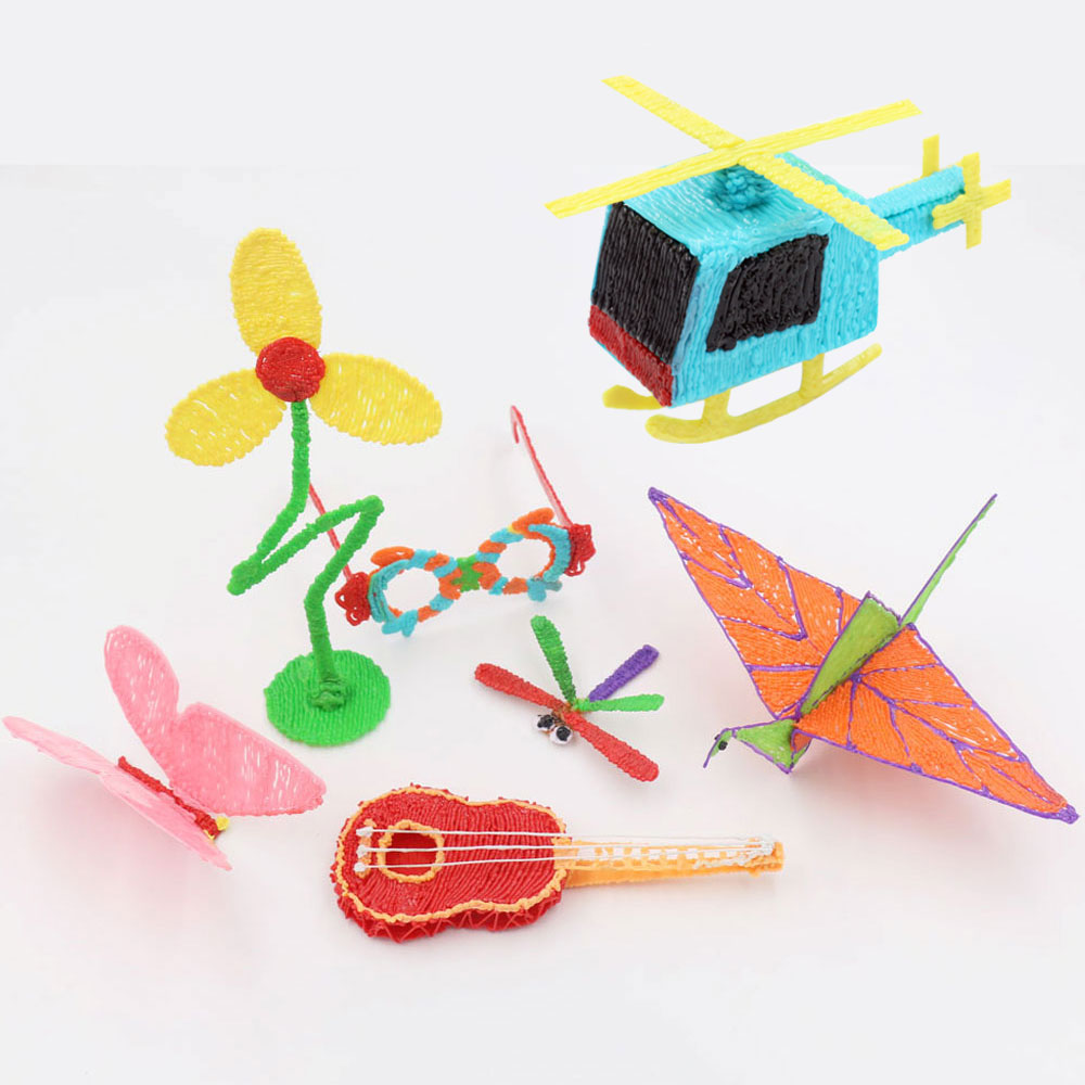 3d pennor levererar pla-filament för 3d pennors utskrift 50m 100m 150m 200m luktfri och säker plastpåfyllning för barns utskriftspenna