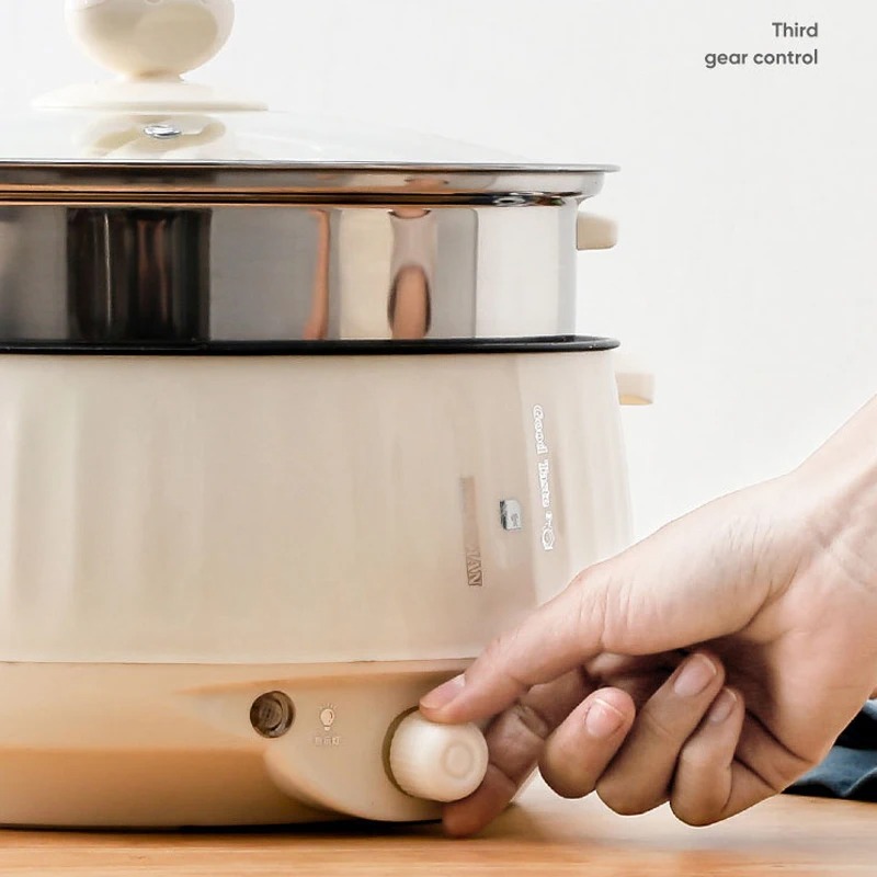 Olla eléctrica multicocina, olla arrocera multifuncional, sartén, utensilios de cocina antiadherentes, olla para sopa múltiple para cocina, 1,7l/2,7l/3,2l