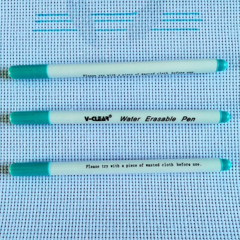 White Water Oplosbare Marker Pen Voor Donkere Stof Markering Pen 3 Pcs Textiel Marker Water Uitwisbare Pen Voor Donkere Lederen markering: 3 pcs blue