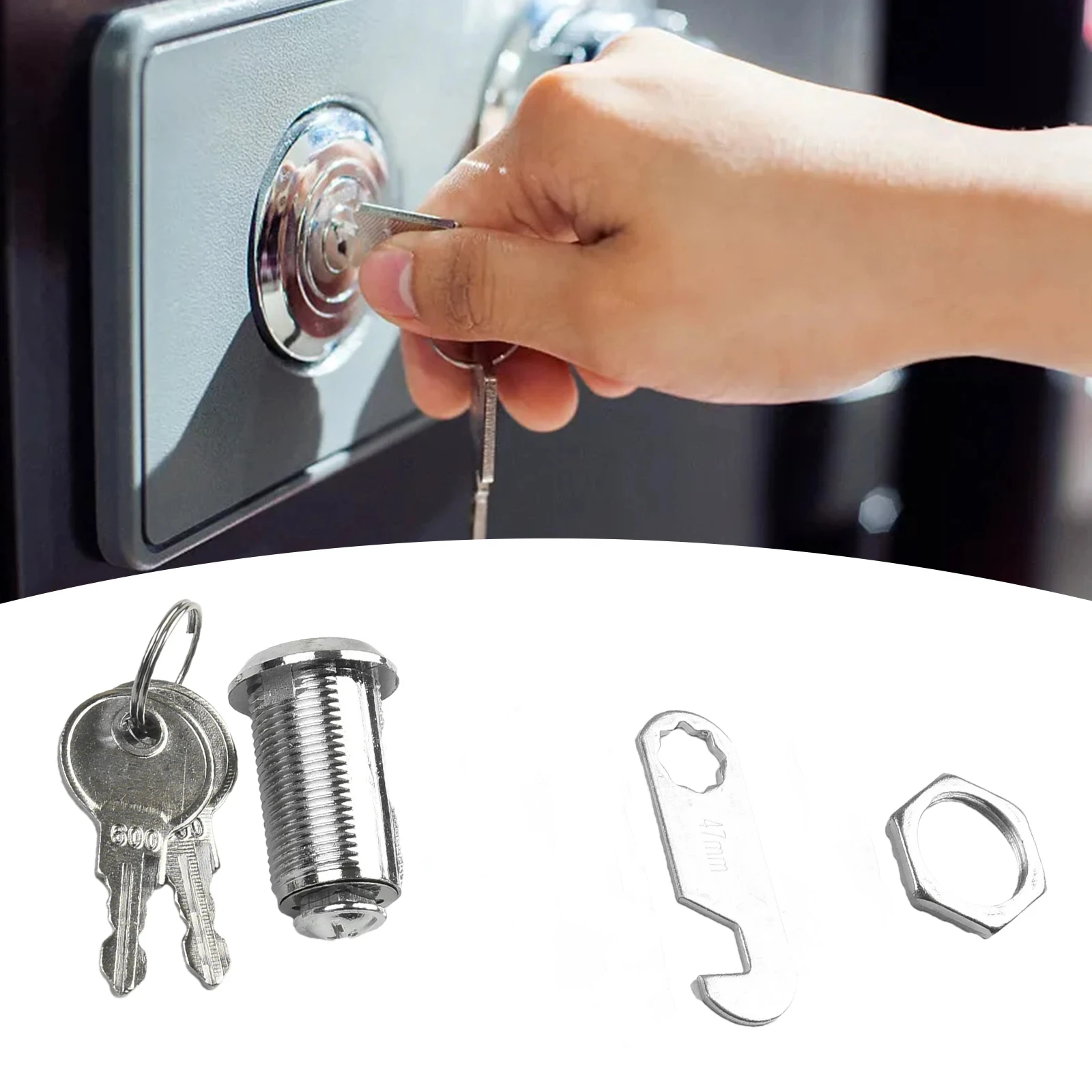 Cam Lock Security drawer lock Cabinet Cam Lock Door Barrel Drawer Filing Cabinet Post Mail Box Furniture Locker Cupboard 2 Key