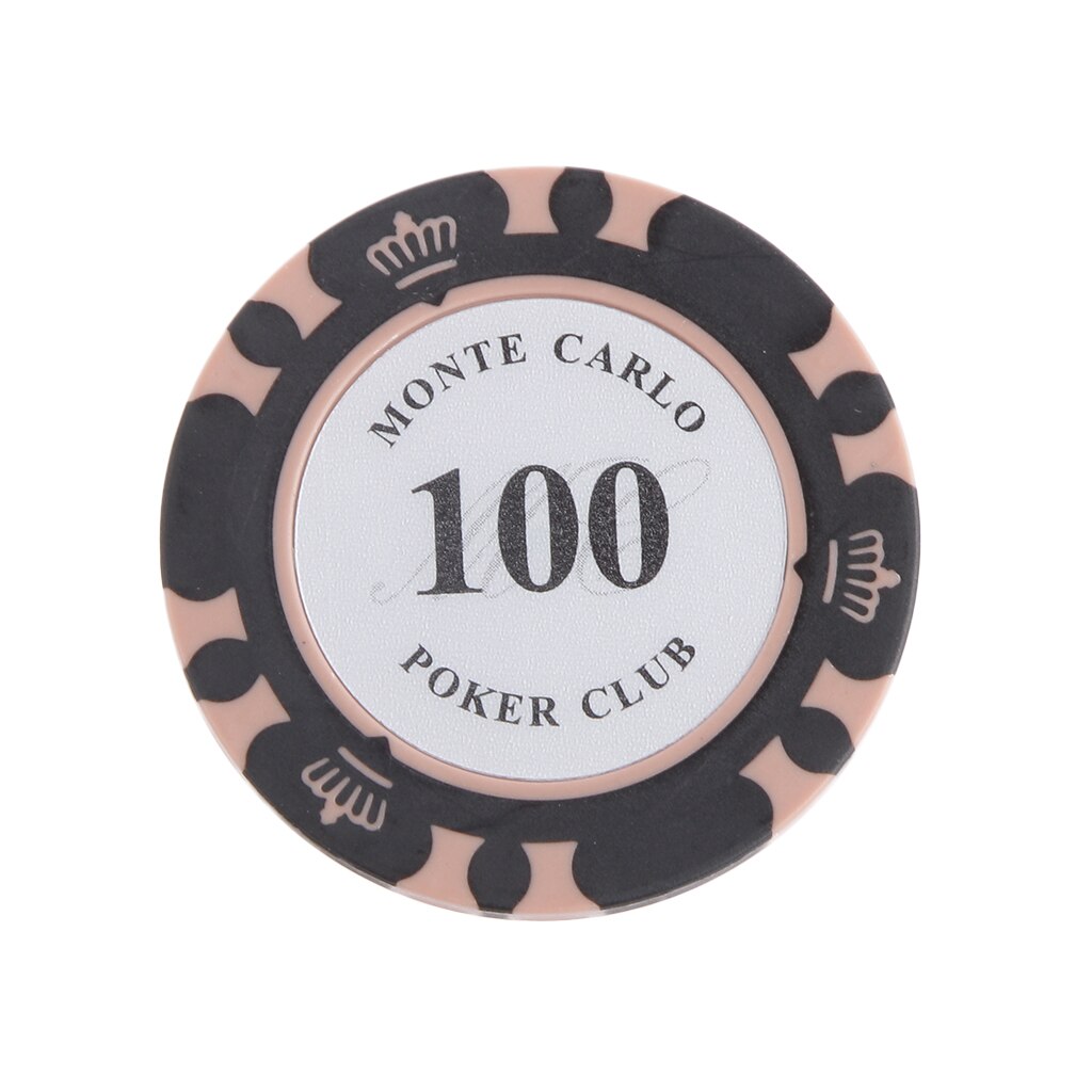 Sjov pp ler casino poker chips mahjong brætspil tællere dollars pakke  of 10 stk 40 x 4mm til camping vandreture sjovt bordspil: 8