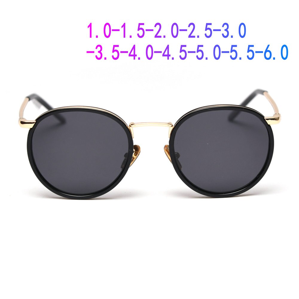 Nearsighted Sunglasses Men Women Alloy Frame Sun Glasses With Diiopter Polarized Or UV400 Spectacles For Myopia FML