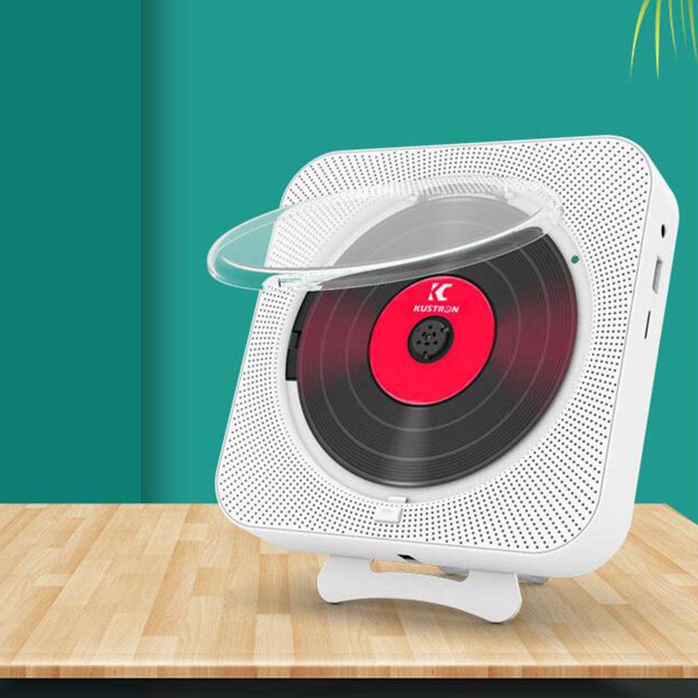 Cd-spiller bærbar dobbelhorn veggmontert bluetooth-spiller til tidlig utdanning og prenatal utdanning