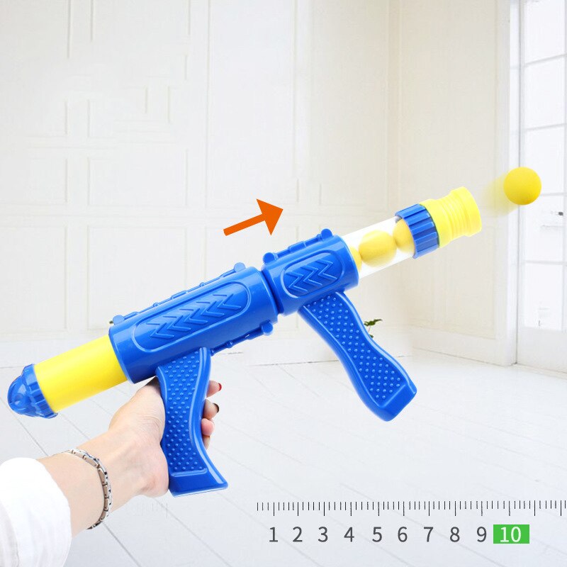 Children's Air Powered Safety Soft Bullet Gun Duck Hit Hungry Shooting Duck Electronic Game Target Bullet Kids Toy for: Safety Gun X 1